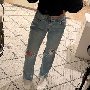 BDG Light Blue Straight Leg Jeans